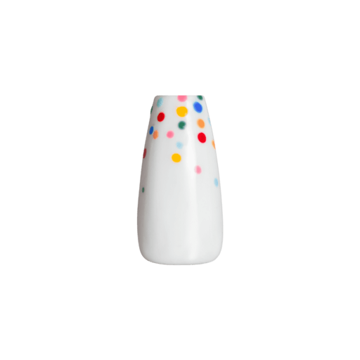 Confetti tip nail art