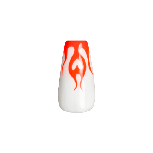 Flame Tip Nail Art