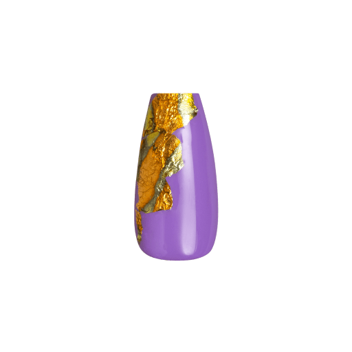 Gold Flake Nail Art