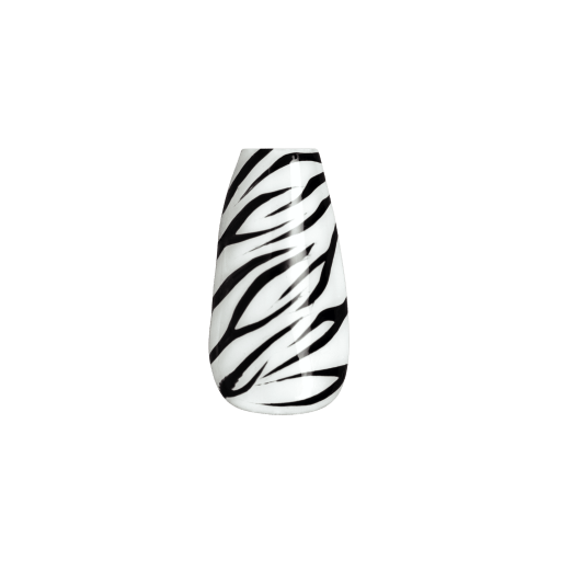 Zebra Print Nail Art