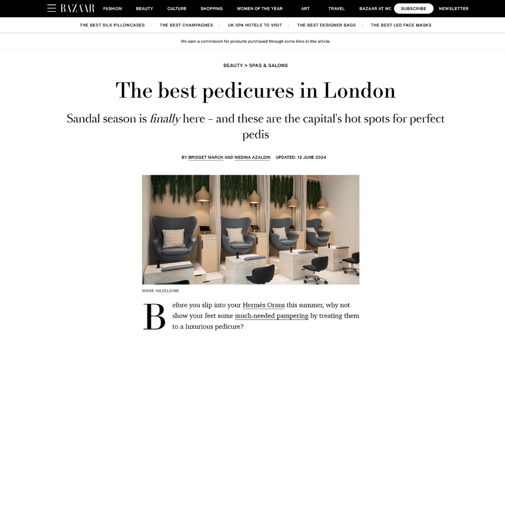 Paint Nails London featured in an article in bazaar