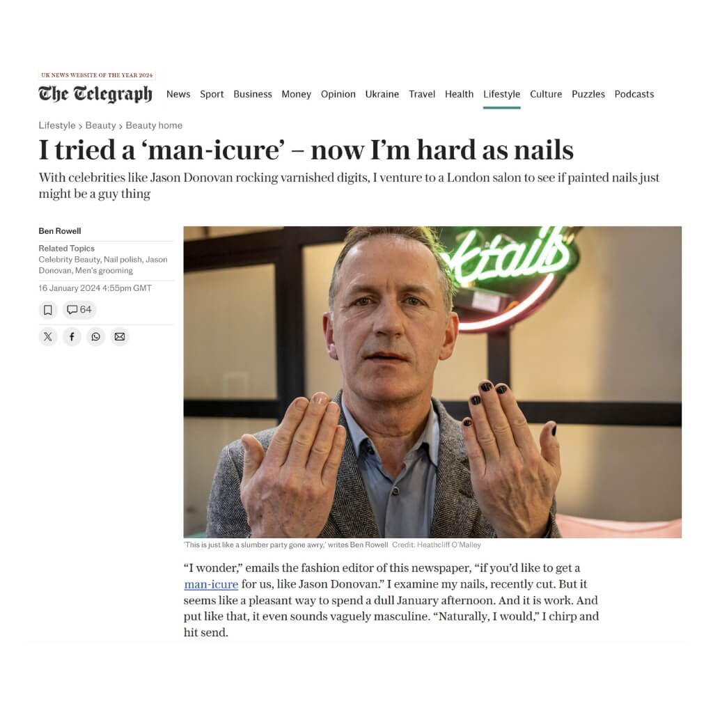 Paint Nails London featured in an article featured in the telegraph