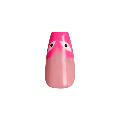 CDG Heart nail art