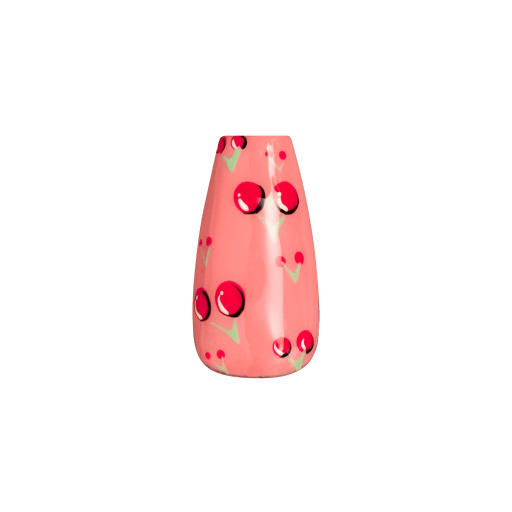 Cherries nail art