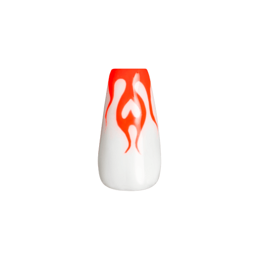 Flame Tip nail art