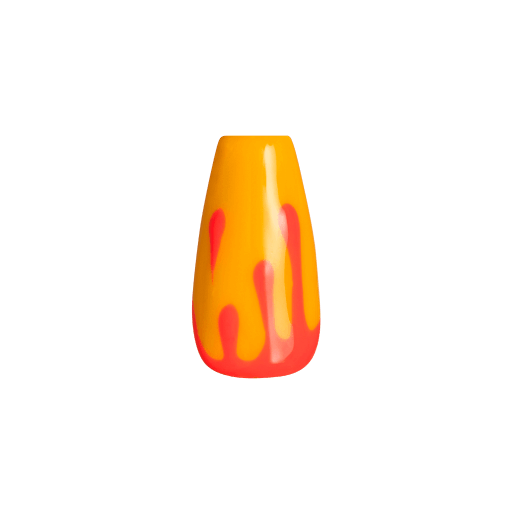 Lava nail art