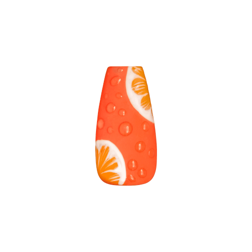 Fresh OJ nail art