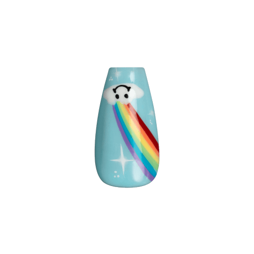Over The Rainbow nail art