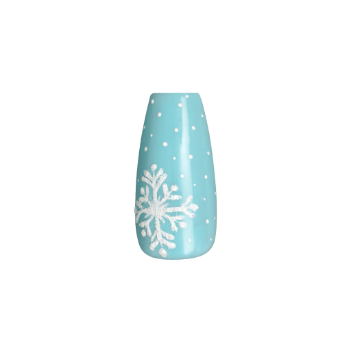 Snowflake nail art